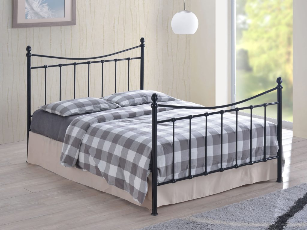 Time Living Alderley Black Metal Bed Frame