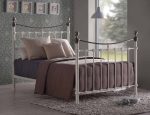 Time Living Elizabeth Ivory Metal Bed Frame The Home and Office Stores