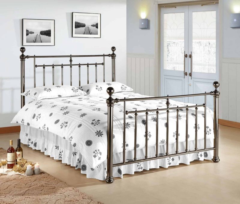 Time Living Alexander Metal Bed Black Nickel The Home and Office Stores