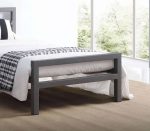 Time Living City Block Grey Metal Bed Frame The Home and Office Stores 5