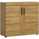 Furniture To Go Cortina 2 Door Cabinet Oak The Home and Office Stores 3