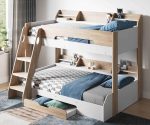 Flair Furnishings Flick Triple Bunk Bed Oak The Home and Office Stores 3
