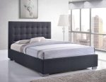 Time Living Nevada Grey Fabric Bed The Home and Office Stores