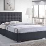 Time Living Nevada Grey Fabric Bed