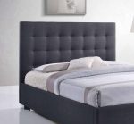 Time Living Nevada Grey Fabric Bed The Home and Office Stores