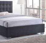 Time Living Nevada Grey Fabric Bed The Home and Office Stores