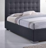 Time Living Nevada Grey Fabric Bed The Home and Office Stores