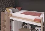 Parisot Greyson High Sleeper Bed Oak White The Home and Office Stores