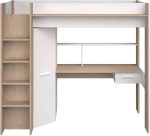 Parisot Greyson High Sleeper Bed Oak White The Home and Office Stores