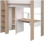 Parisot Greyson High Sleeper Bed Oak White The Home and Office Stores