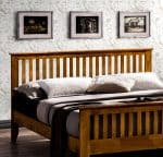 Time Living Turin Wooden Bed Honey Oak The Home and Office Stores