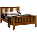 Time Living Turin Wooden Bed Honey Oak The Home and Office Stores