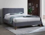 Time Living Albany Dark Grey Fabric Bed The Home and Office Stores