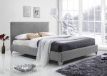 Time Living Brooklyn Light Grey Fabric Bed The Home and Office Stores