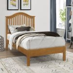 Time Living Chester Wood Bed Frame Honey Oak