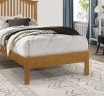 Time Living Chester Wood Bed Frame Honey Oak The Home and Office Stores