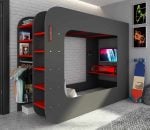 Trasman Podbed Solo 2 High Sleeper Gaming Bed The Home and Office Stores