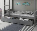 Kids Avenue Estella Grey Bunk Bed 1 with Storage Drawer The Home and Office Stores