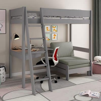 Kids Avenue Estella Grey High Sleeper Bed 1