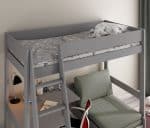 Kids Avenue Estella Grey High Sleeper Bed 1 with Sofabed & Desk The Home and Office Stores