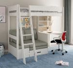 Kids Avenue Estella white high sleeper bed 1