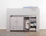 Flintshire Furniture Eden Grey Mid Sleeper Bed The Home and Office Stores