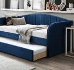 Flintshire Furniture Fabric Day Bed Blue The Home and Office Stores