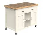 Baumhaus Kitchen Island Cream With Butchers Block The Home and Office Stores 6