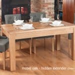 Baumhaus Mobel Hidden Extending Oak Dining Table (Seats 4-8)