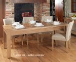 Baumhaus Mobel Hidden Extending Oak Dining Table Seats 4 To 8 The Home and Office Stores 6
