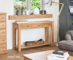 Baumhaus Mobel Oak Console Table The Home and Office Stores 4