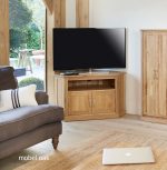 Baumhaus Mobel Oak Corner Television Cabinet The Home and Office Stores 4