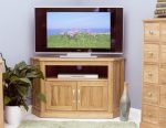 Baumhaus Mobel Oak Corner Television Cabinet The Home and Office Stores 5