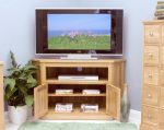 Baumhaus Mobel Oak Corner Television Cabinet The Home and Office Stores 6
