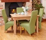 Baumhaus Mobel Oak Dining Table 4 Seater The Home and Office Stores 4