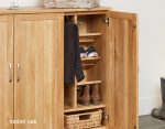 Baumhaus Mobel Oak Extra Large Shoe Cupboard The Home and Office Stores 6