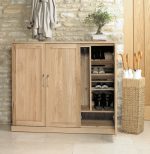Baumhaus Mobel Oak Extra Large Shoe Cupboard The Home and Office Stores 8