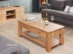 Baumhaus Mobel Oak Four Drawer Coffee Table The Home and Office Stores 4