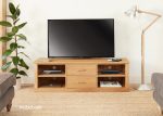 Baumhaus Mobel Oak Mounted Widescreen Television Cabinet The Home and Office Stores 4