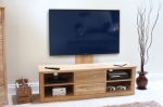 Baumhaus Mobel Oak Mounted Widescreen Television Cabinet The Home and Office Stores 5
