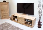 Baumhaus Mobel Oak Mounted Widescreen Television Cabinet The Home and Office Stores 7
