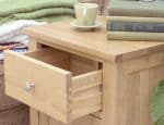 Baumhaus Mobel Oak One Door one Drawer Lamp Table The Home and Office Stores 6