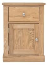 Baumhaus Mobel Oak One Door one Drawer Lamp Table The Home and Office Stores 7