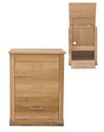 Baumhaus Mobel Oak Printer Cupboard The Home and Office Stores