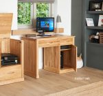 Baumhaus Mobel Oak Single Pedestal Computer Desk The Home and Office Stores 5