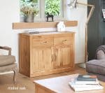 Baumhaus Mobel Oak Small Sideboard The Home and Office Stores 4