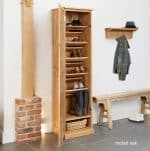 Baumhaus Mobel Oak Tall Shoe Cupboard The Home and Office Stores 5