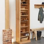 Baumhaus Mobel Oak Tall Shoe Cupboard