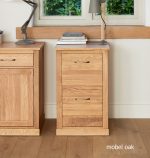 Baumhaus Mobel Oak Two Drawer Filing Cabinet The Home and Office Stores 4