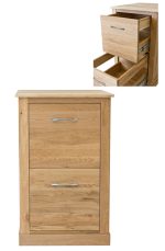 Baumhaus Mobel Oak Two Drawer Filing Cabinet The Home and Office Stores 8